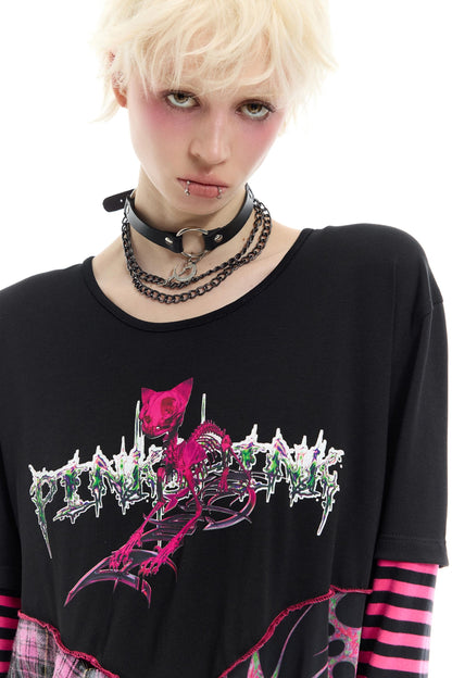 Striped Mesh Hottie Dress