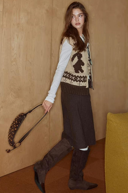 Rotbraune Wollhose