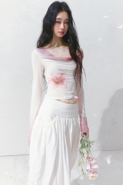 Romantic Lace Patchwork Tee