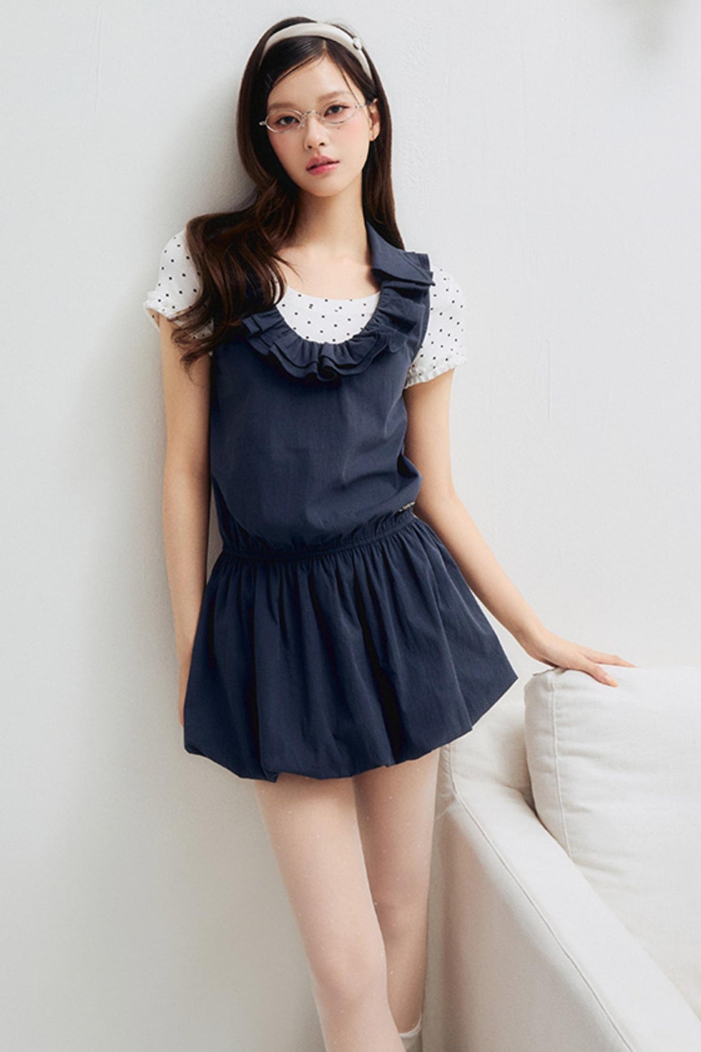 Floral Lace U-Neck Dress