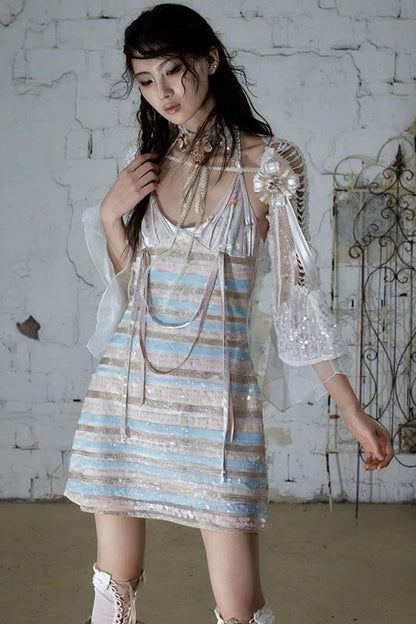 Baroque Pearl Chiffon Cover-Up