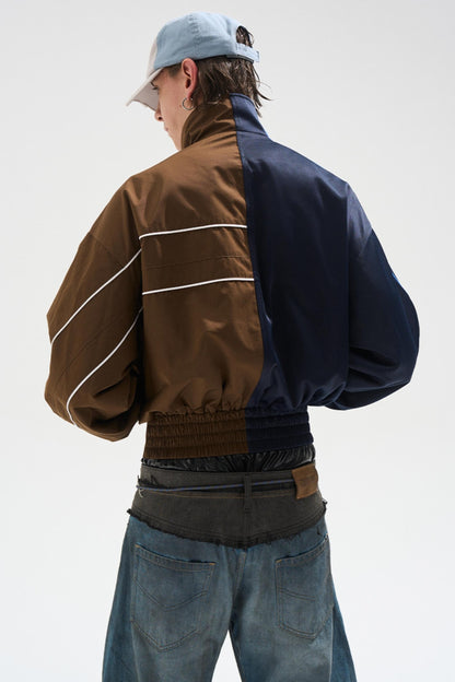 Casual Cropped Zip-Up Jacket