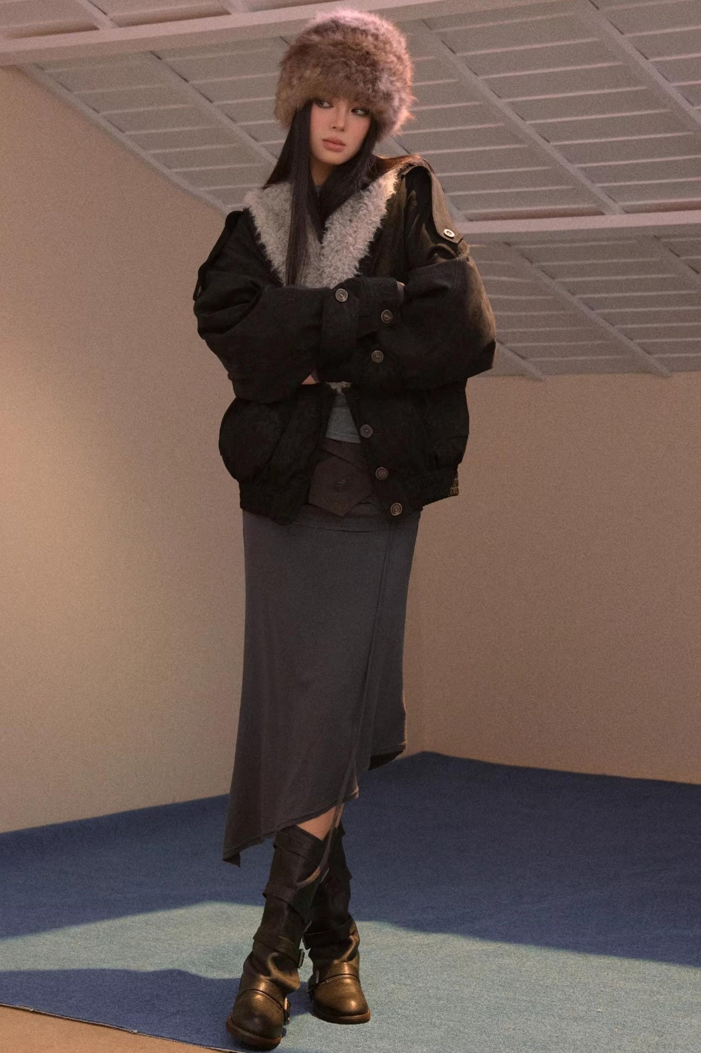 Faux Fur Vintage Jacket