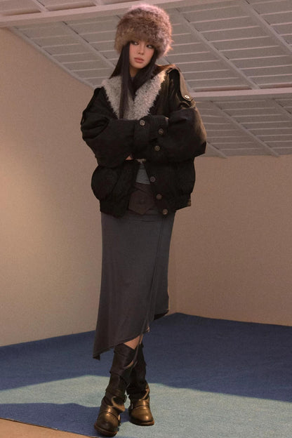 Faux Fur Vintage Jacket