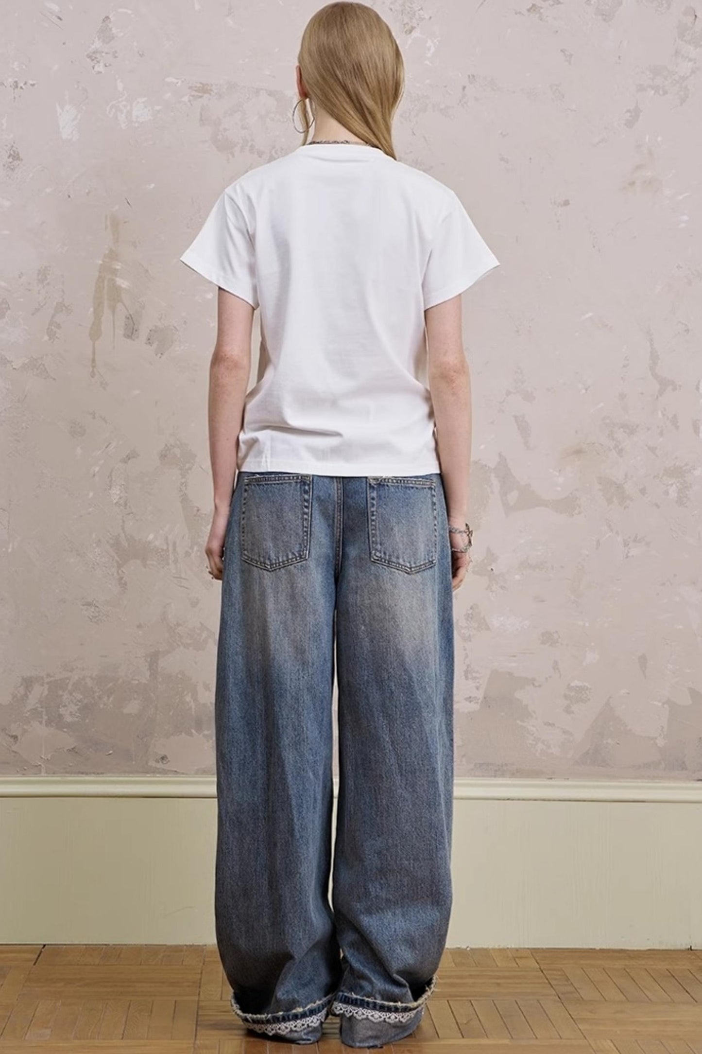 Silk Embroidered Tee