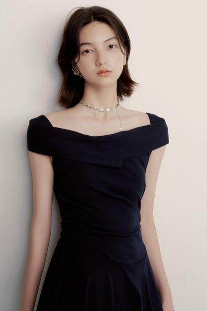 Midnight Patchwork Dress