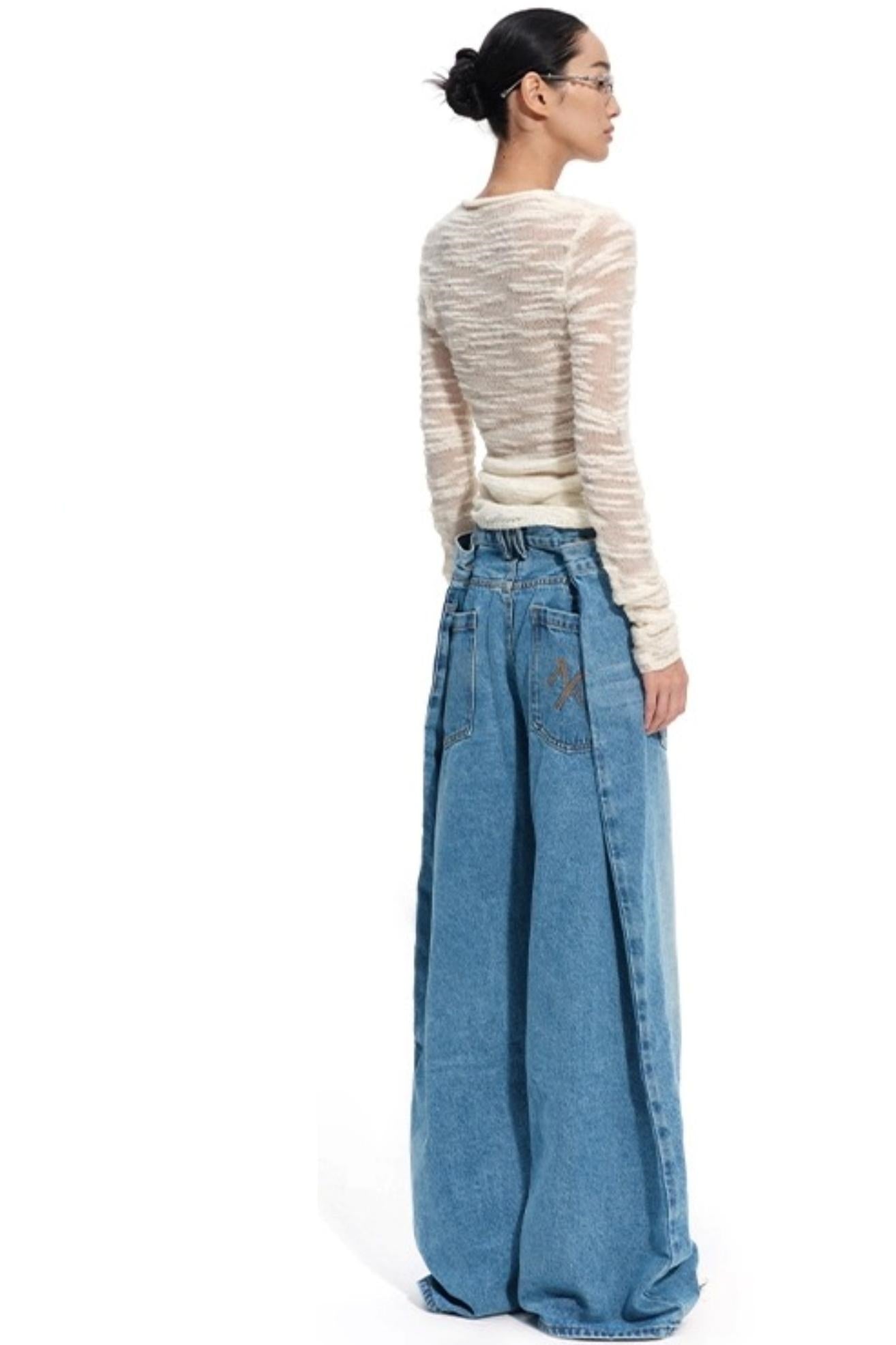 Sheer Slim Long Sleeve Knit Top