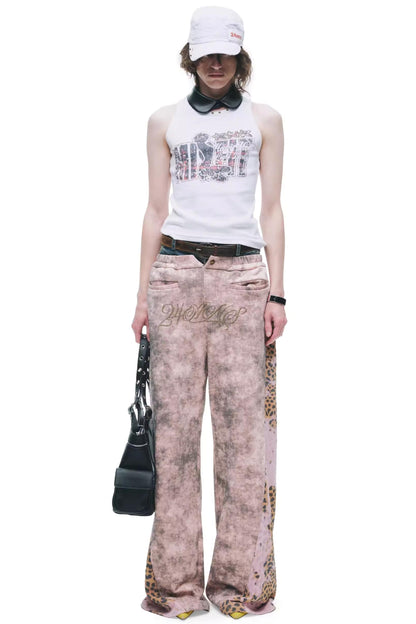 Tie-Dye Distressed Sweatpants