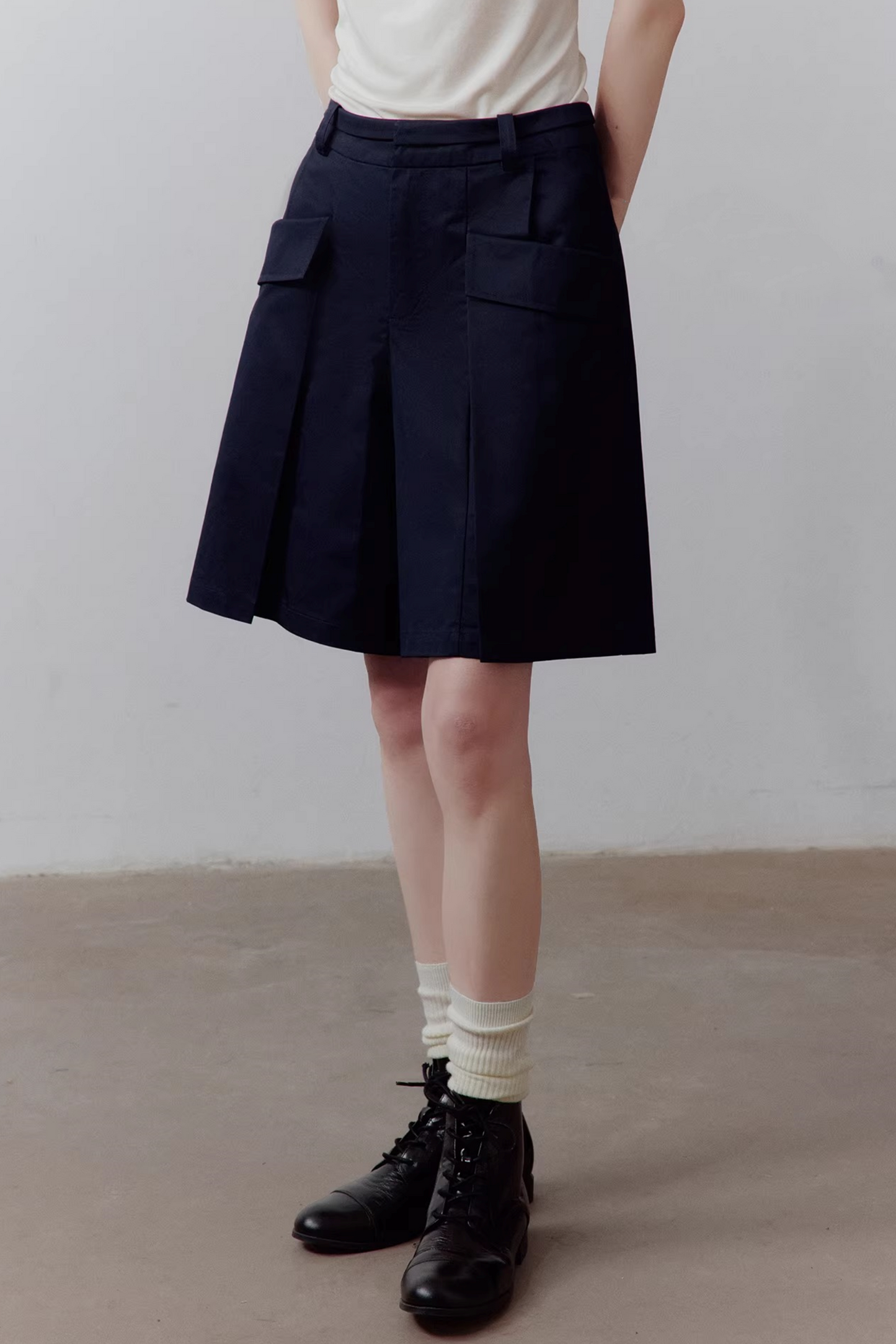 Combed Cotton Patchwork Pants