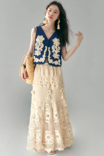 Vine & Shell Ensemble Skirt Set-Up