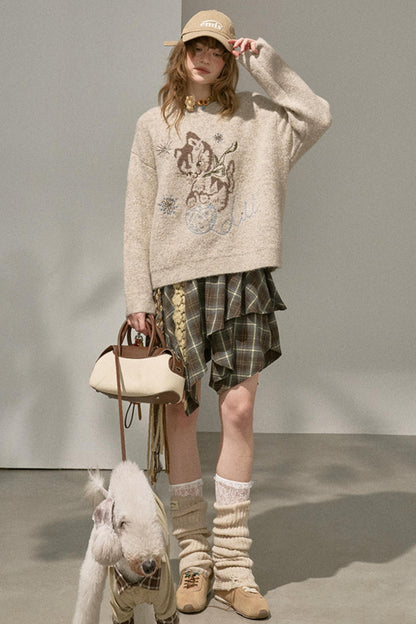 Kitten Knitted Sweater Top