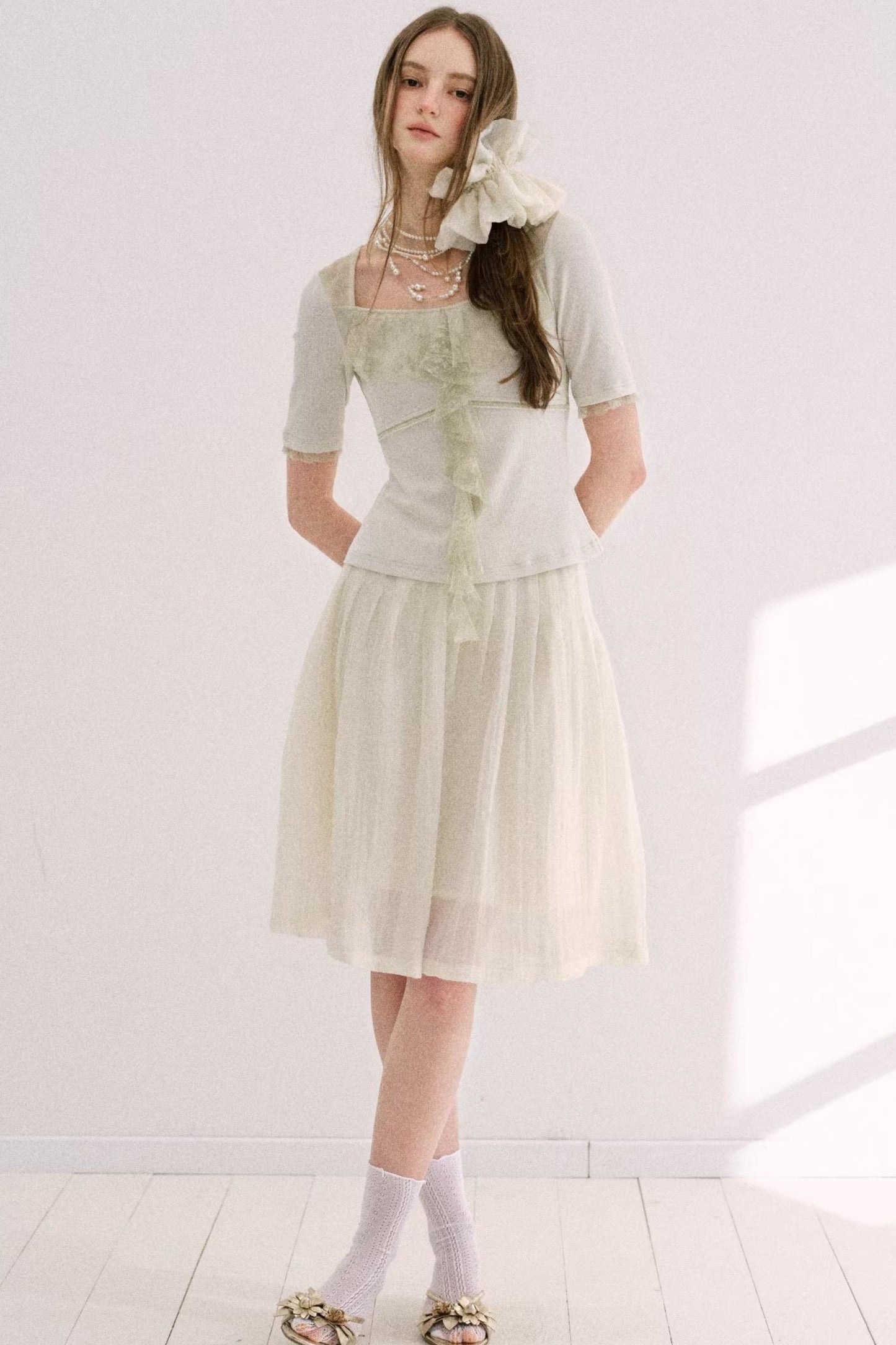 Artist-Designed Original Gauze Skirt