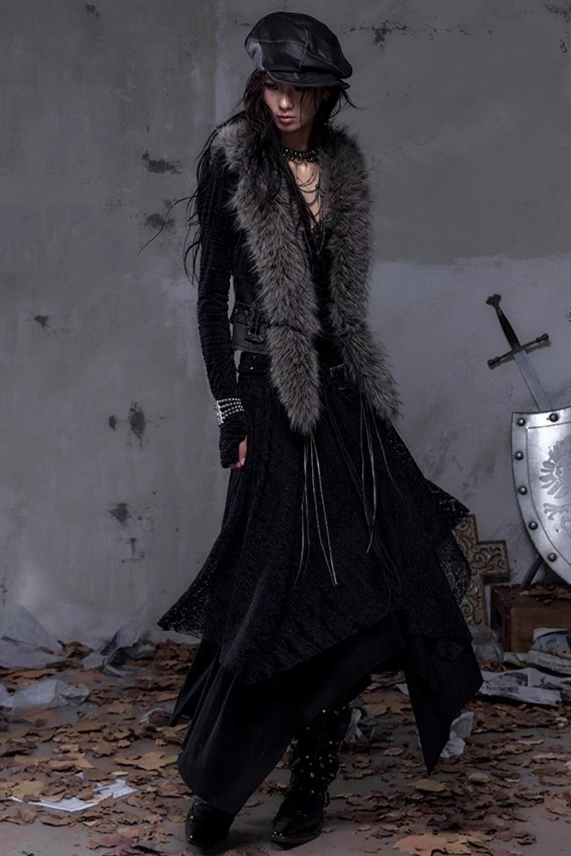 Wasteland Punk Fur Vest