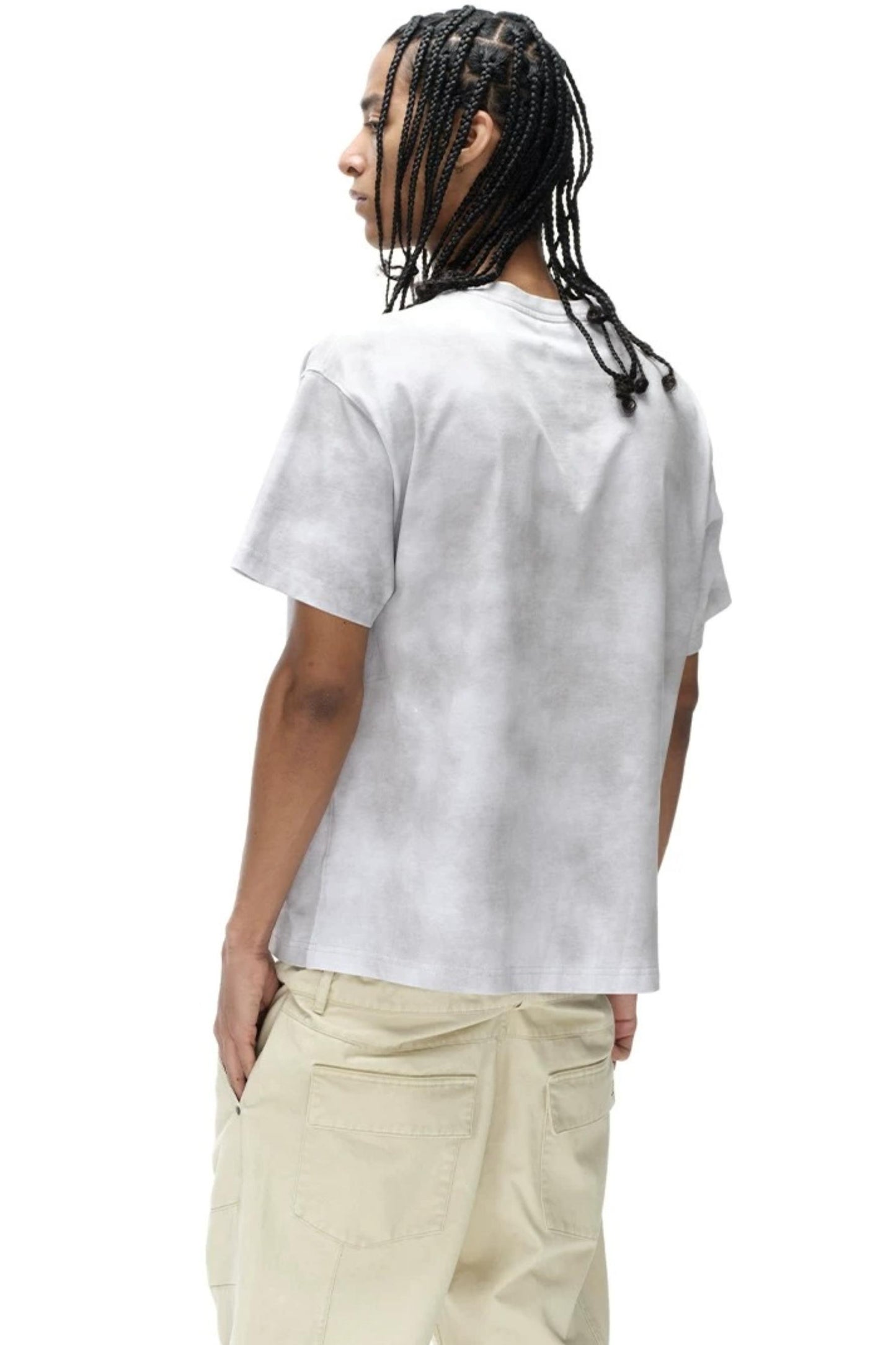 Retro Loose Cotton Spray-Painted T-Shirt