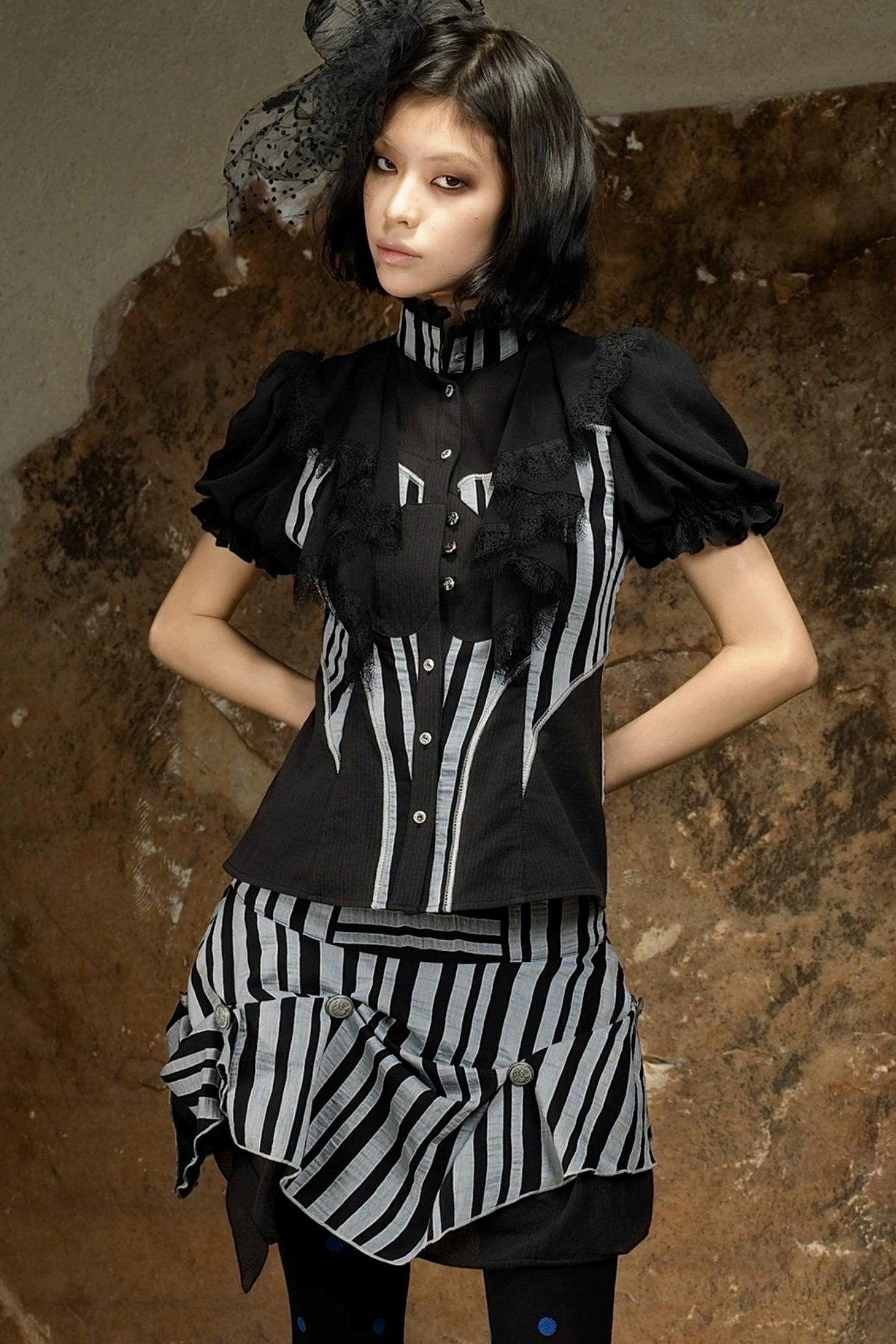 Retro Palace Puff Sleeve Blouse