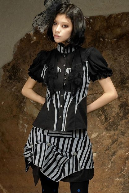 Retro Palace Puff Sleeve Blouse