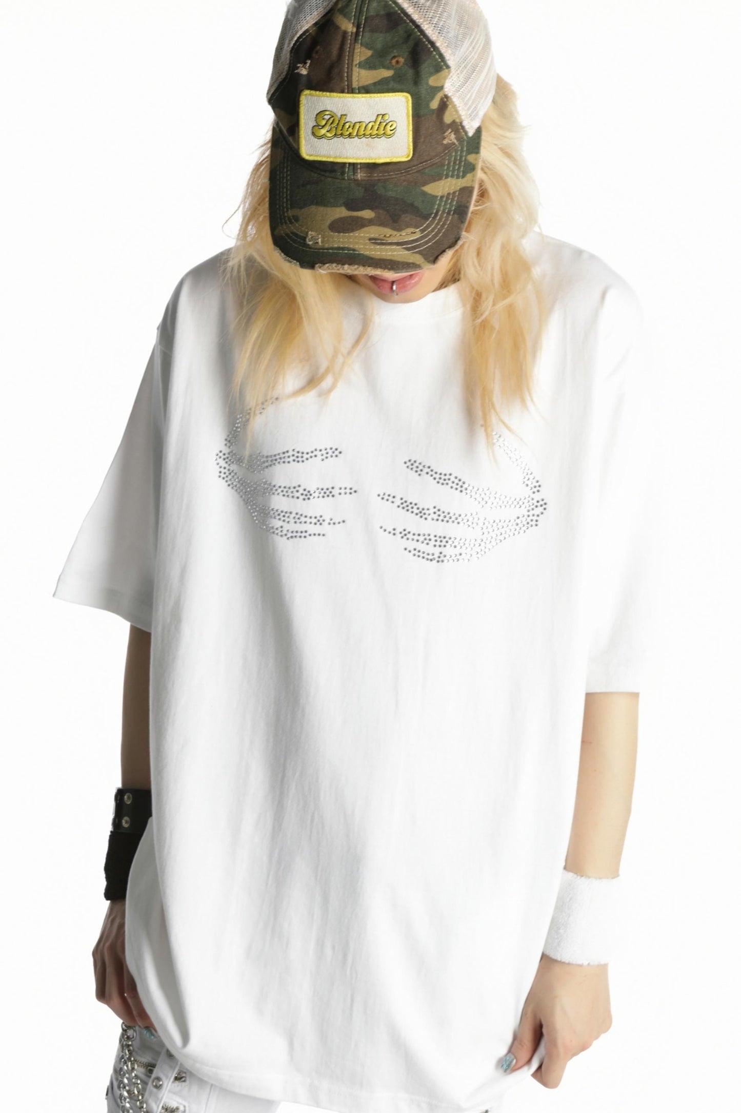 Skull Claw Rhinestone Tee