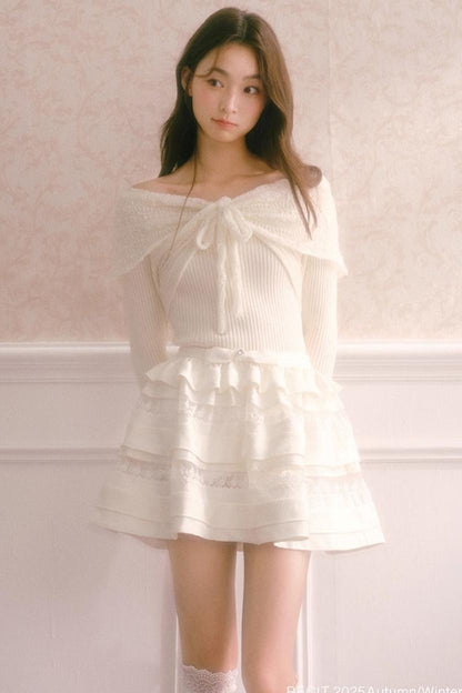 One-Shoulder Knit Top