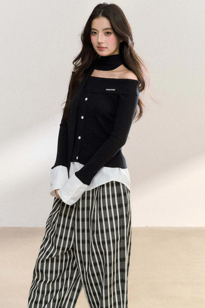 Patchwork Knitwear Sweater