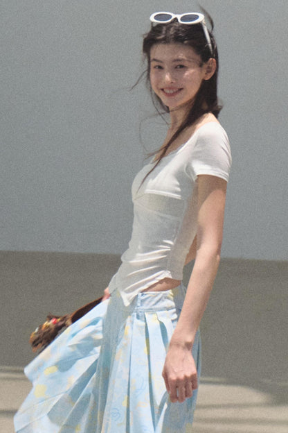 Dewy Square Neck T-Shirt