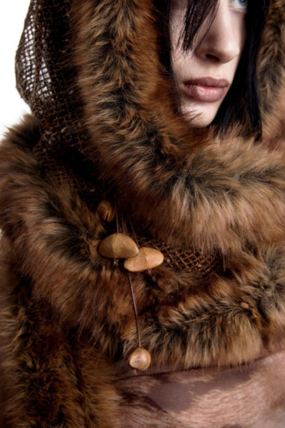 Snow Particles Wool Scarf