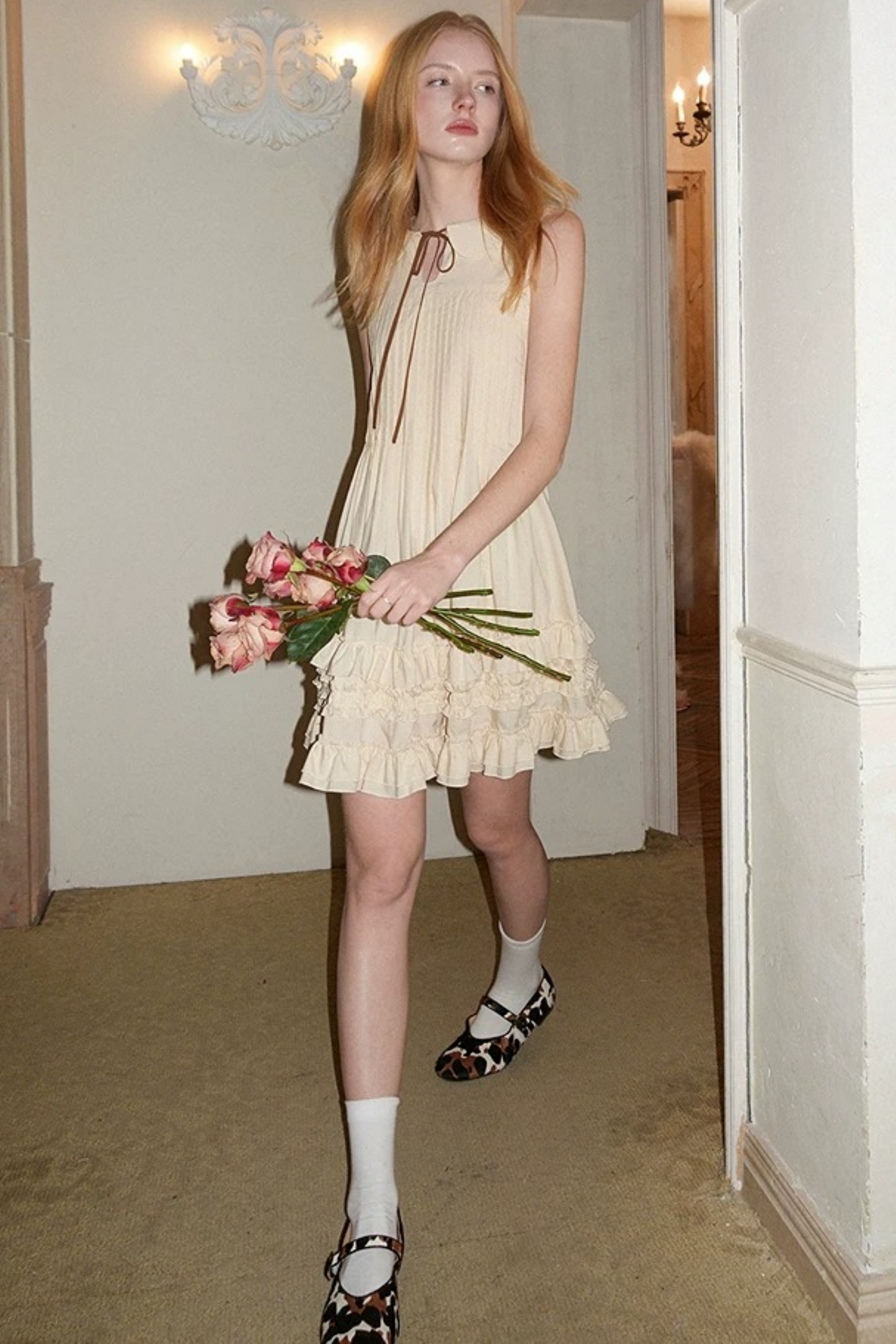 Light Yellow Lace Dress