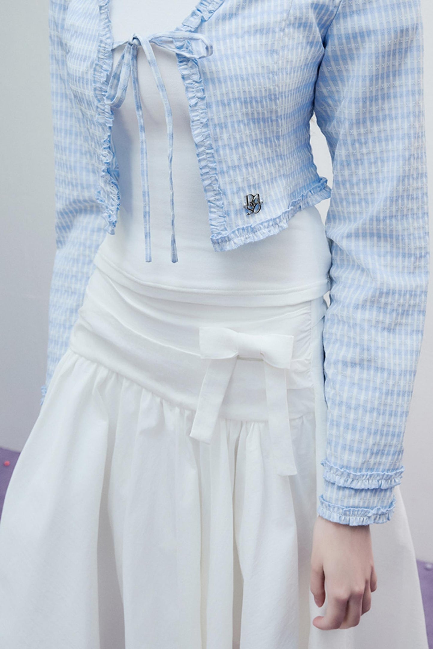 Lace Drawstring Cardigan