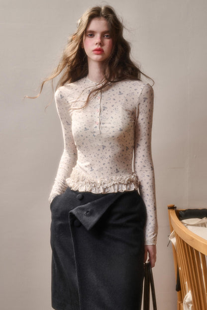 Milky Way Cotton Lace Top