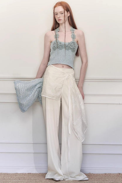 Summer Halter Knit Top