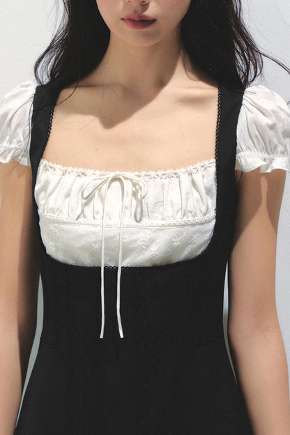 Eden Colorblock Square Neck Dress