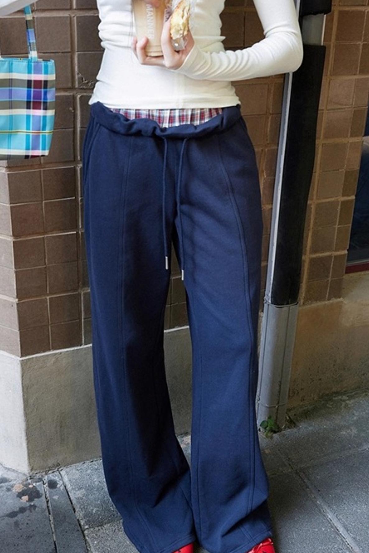 Embroidered Waist Pants