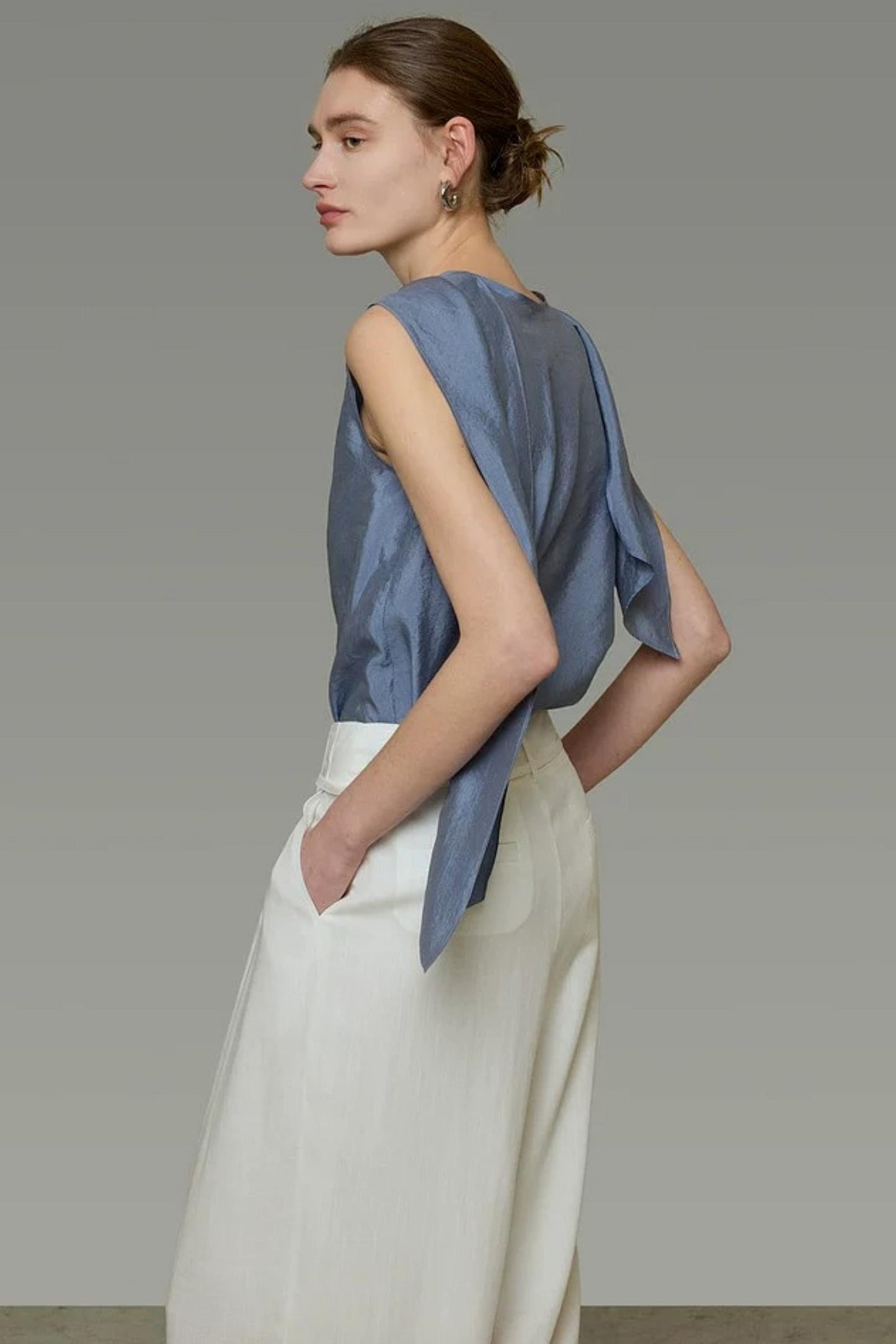 High-End Versatile Ribbon Top