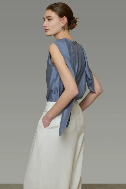 High-End Versatile Ribbon Top