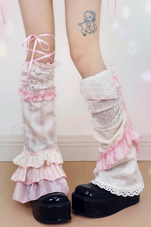 Asymmetrical Stacked Socks