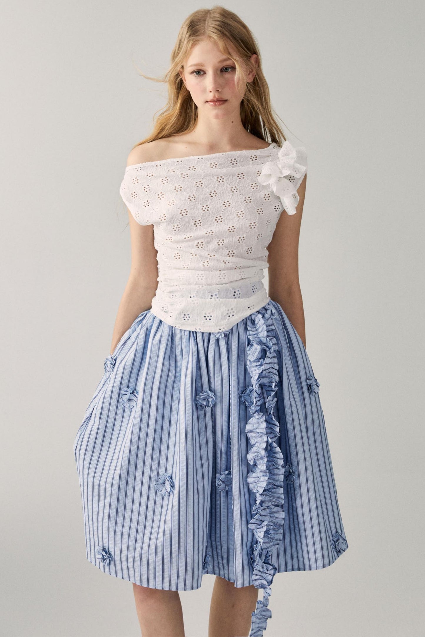 Irregular Knit Asymmetrical Top