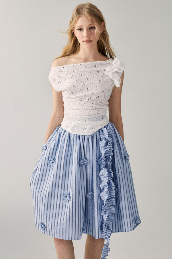 Irregular Knit Asymmetrical Top