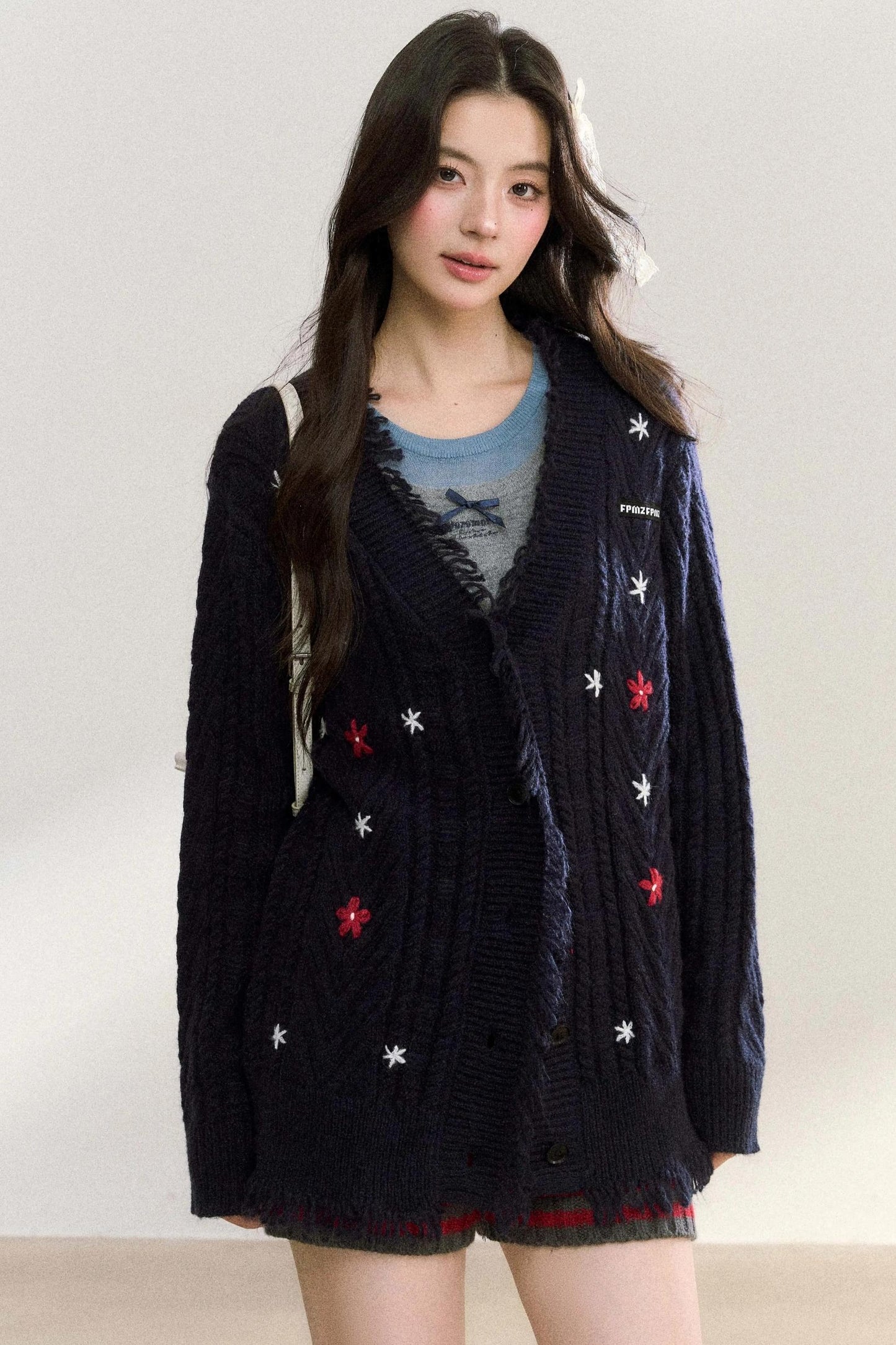 Floral V-Neck Cardigan