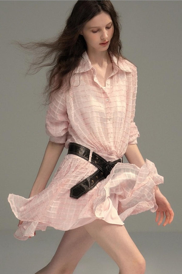 High-Tech Clear Check Dress