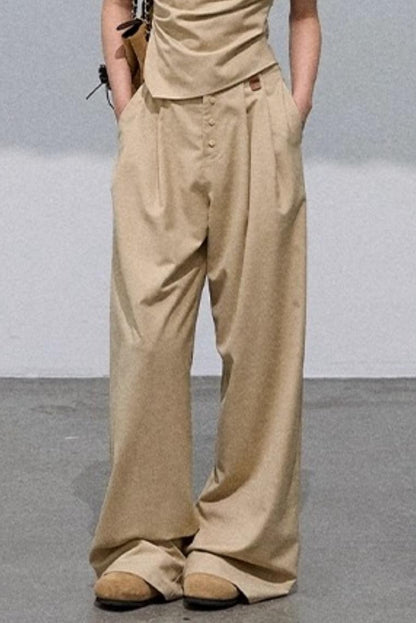 Sleeveless Waist-Cinched Casual Set-Up