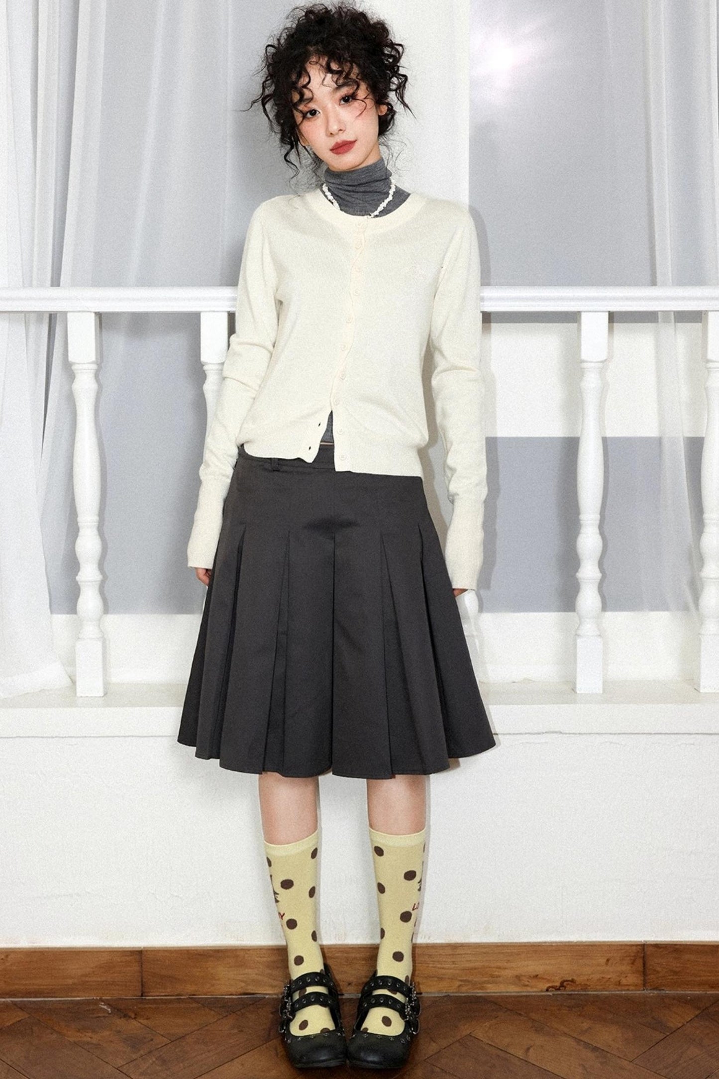 Contrasting Polka Dot Socks