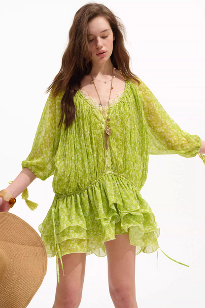 Midsummer Vine Floral Dress Set