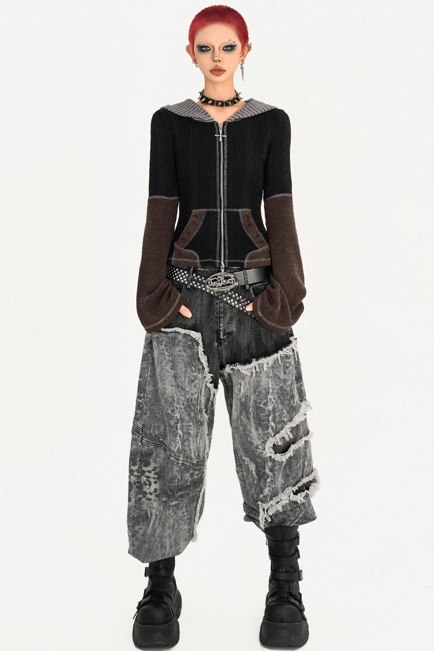 Wasteland Personality Loose Jeans