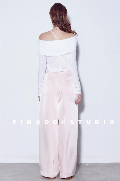 Breeze Pleat Wide-Leg Pants