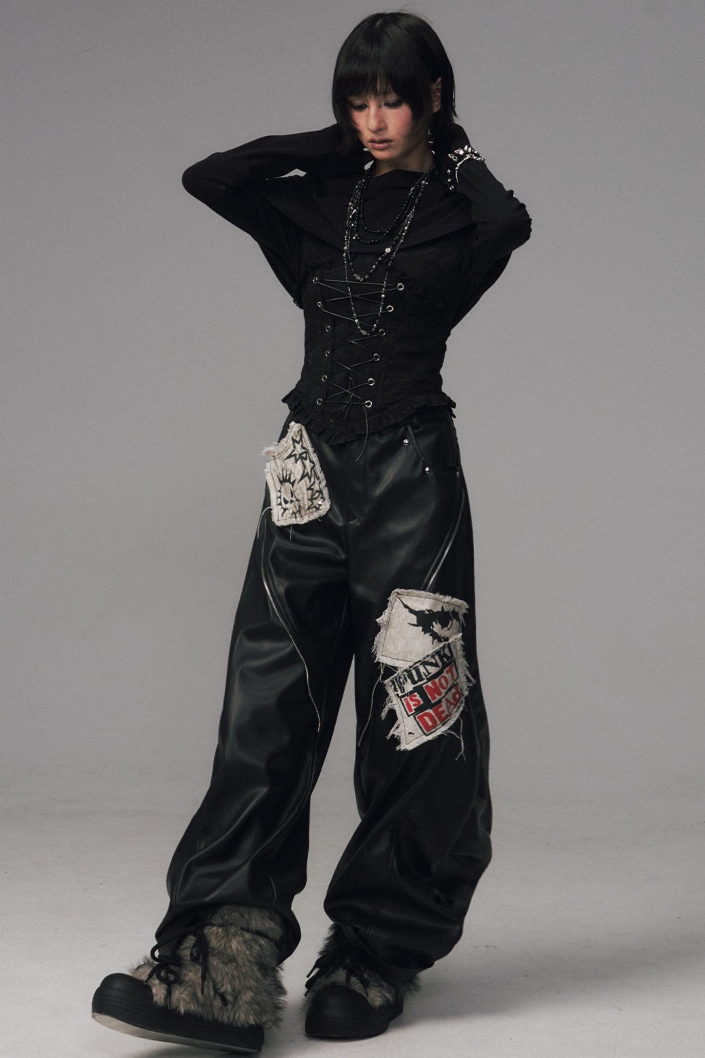 Lost Split Leather Pants