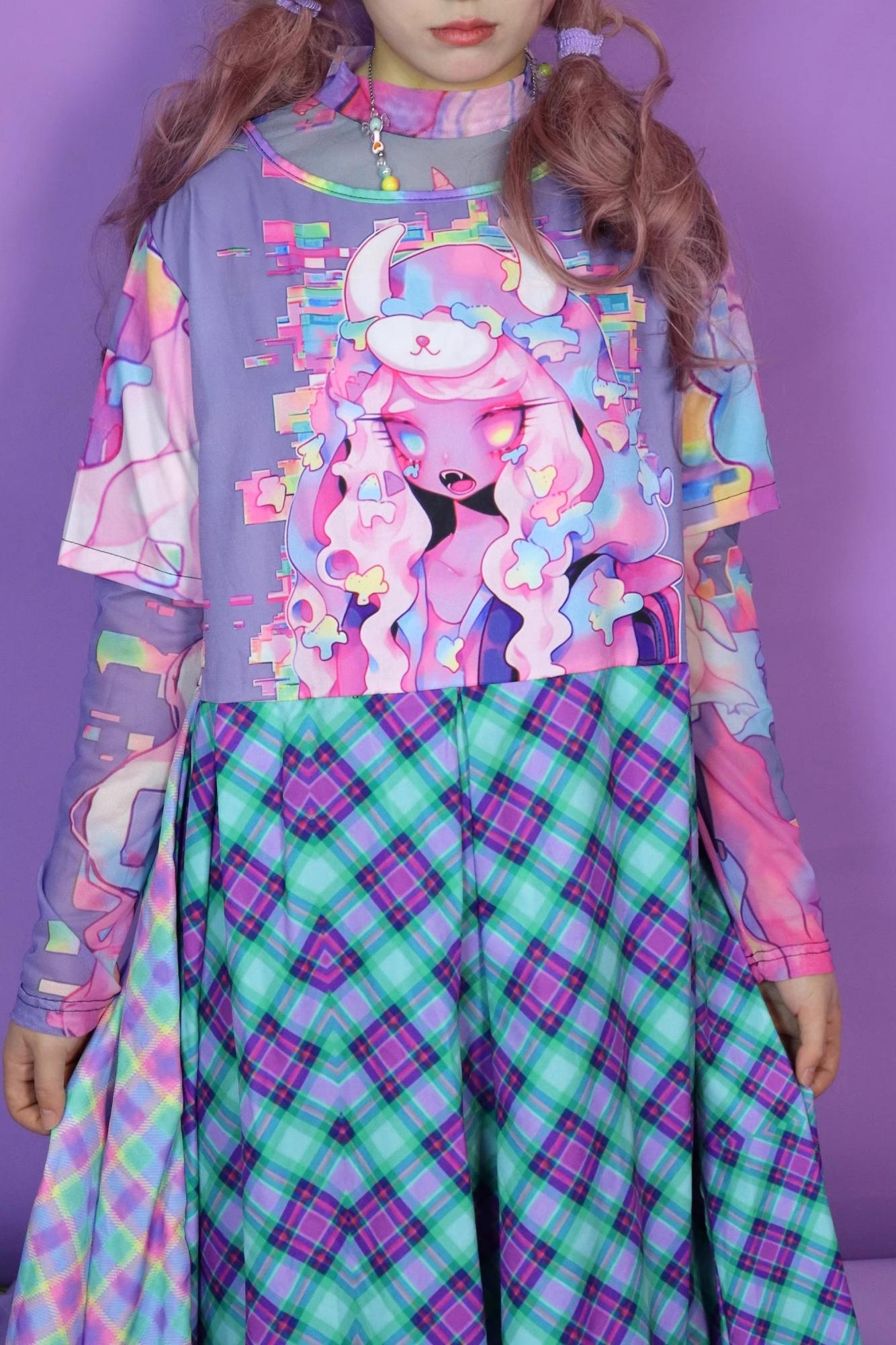 Sweet Spicy Long-Sleeved Mesh T-Shirt