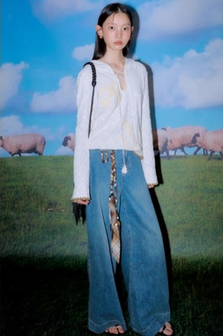 Wilderness Floral Knitted Long Sleeve T-shirt