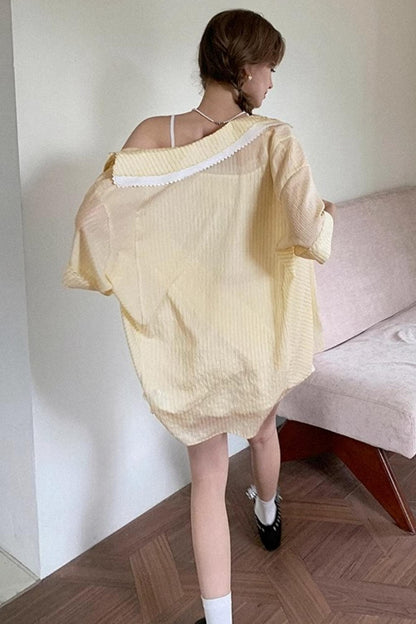 Lace Trimmed Short Ensemble Set-Up