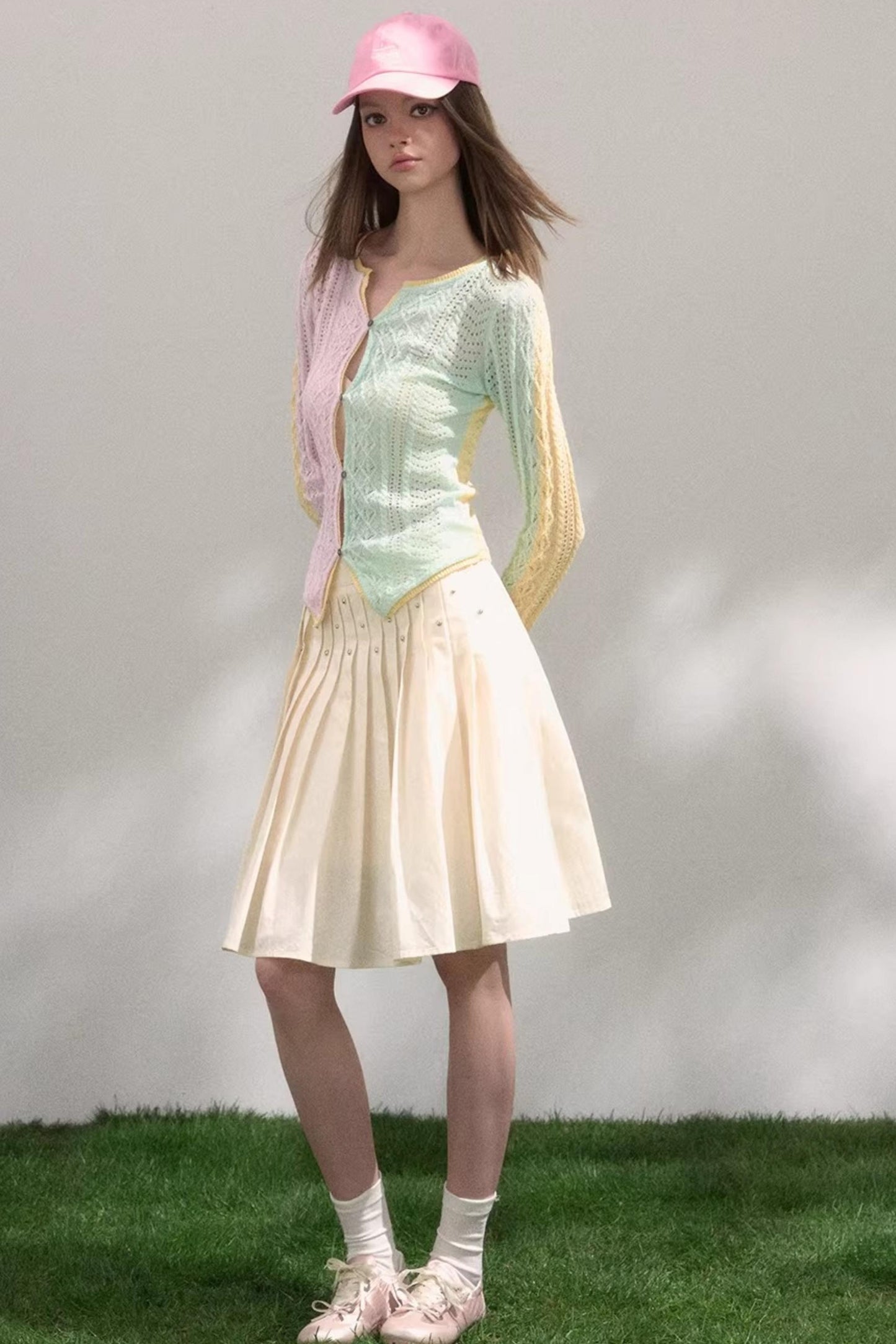 Sweet Girly Pleated BellaModa Skirt