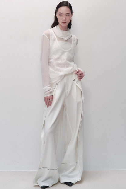 Black Wide-leg Pants