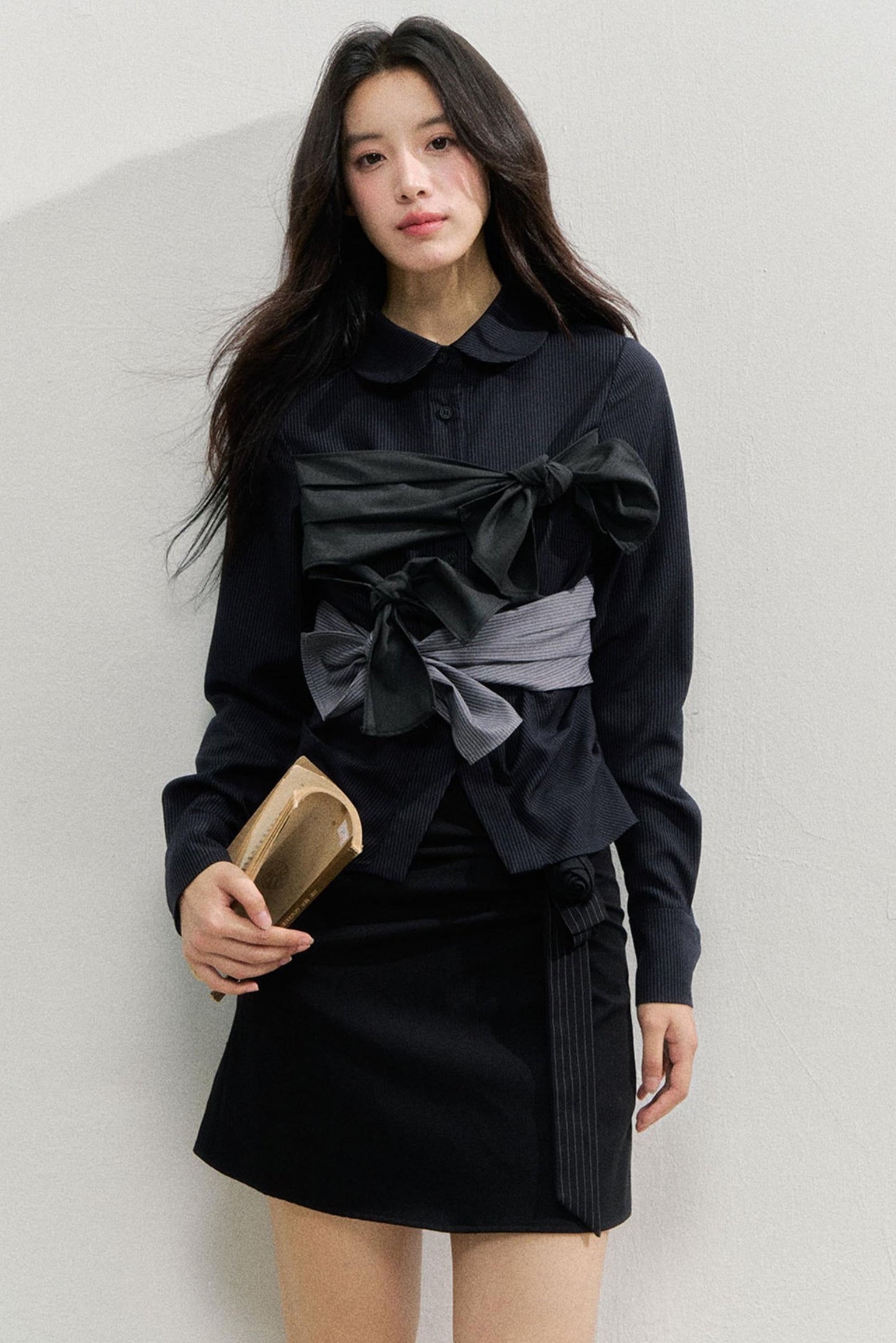 Butterfly Strap Long-Sleeved Shirt